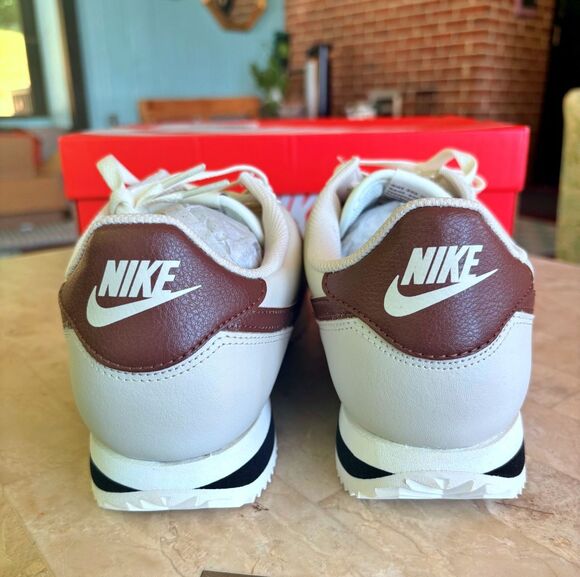 Nike Cortez Men\'s Lt Orewood Brown Fauna Brown Leather NIB DM4044-114 Sz 10 main image 6